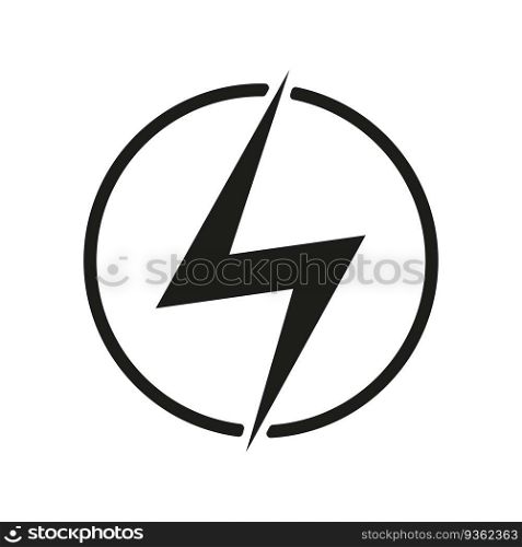 Power Icon. Lightning Power Icon. Vector illustration. stock image. EPS 10.. Power Icon. Lightning Power Icon. Vector illustration. stock image.