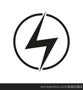 Power Icon. Lightning Power Icon. Vector illustration. stock image. EPS 10.. Power Icon. Lightning Power Icon. Vector illustration. stock image.