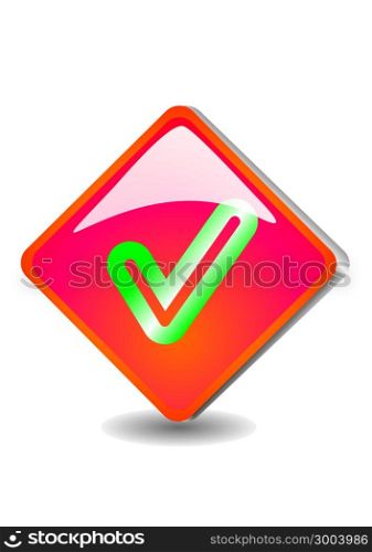 power icon round red glossy icon on white background