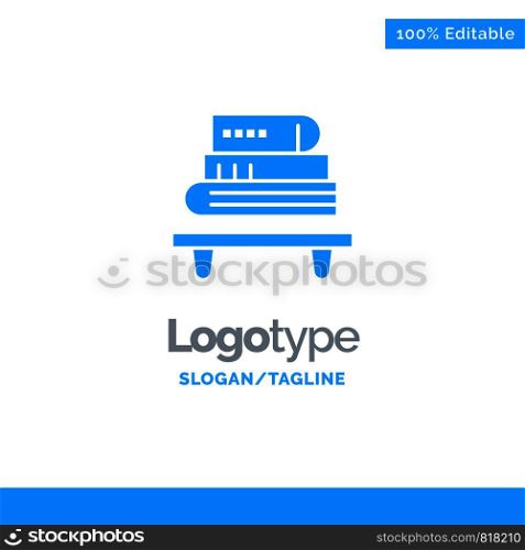 Power, Knowledge, Education, Books Blue Business Logo Template