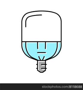 power light bulb color icon vector. power light bulb sign. isolated symbol illustration. power light bulb color icon vector illustration