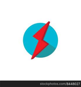 Power lightning logo. vector design template.