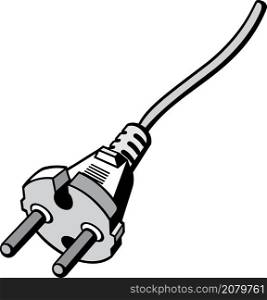 Power plug (power cords, plug cable) vector icon