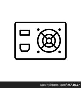 Power Supply icon vector design templates simple and modern concept isolated on white background