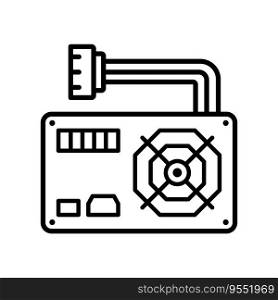 Power Supply icon vector design templates simple and modern concept isolated on white background