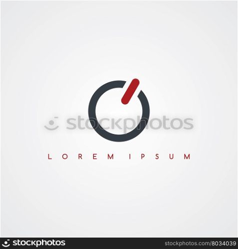power switch icon sign logotype. power switch icon sign logotype theme vector art illustration