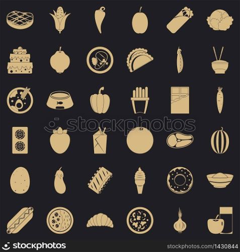 Power value icons set. Simple set of 36 power value vector icons for web for any design. Power value icons set, simple style