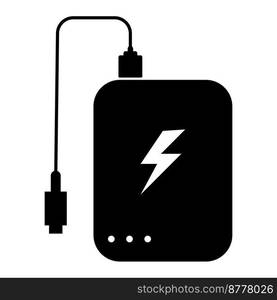 powerbank icon vector template design