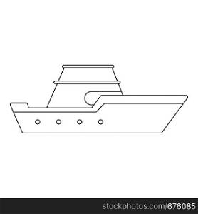 Powerboat icon. Outline illustration of powerboat vector icon for web. Powerboat icon, outline style.