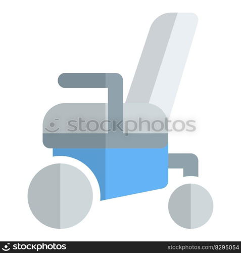 Powered chair, wheelchair with motor for movement.