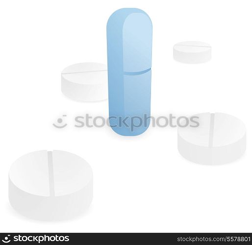 Powerful standing blue pill
