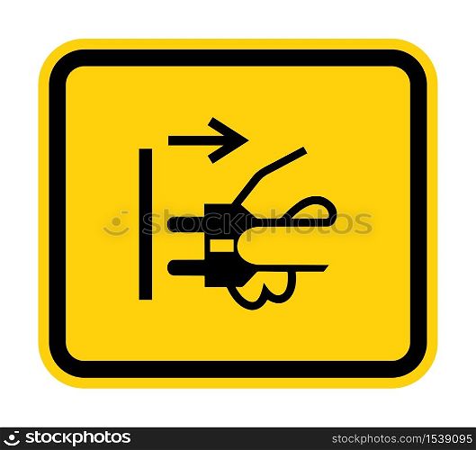 PPE Icon.Disconnect Mains Plug From Electrical Outlet Symbol Sign Isolate On White Background,Vector Illustration