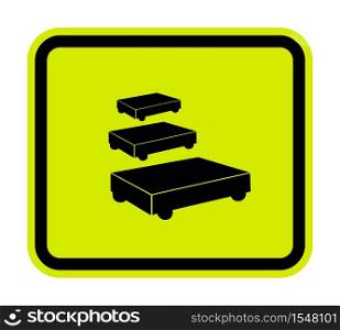 PPE Icon.Paint Trolley Parking Symbol Sign Isolate On White Background,Vector Illustration EPS.10