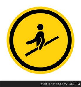 PPE Icon.Use Handrail Symbol Sign Isolate On White Background,Vector Illustration EPS.10