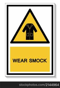 PPE Icon.Wear Smock Symbol Sign Isolate On White Background,Vector Illustration EPS.10