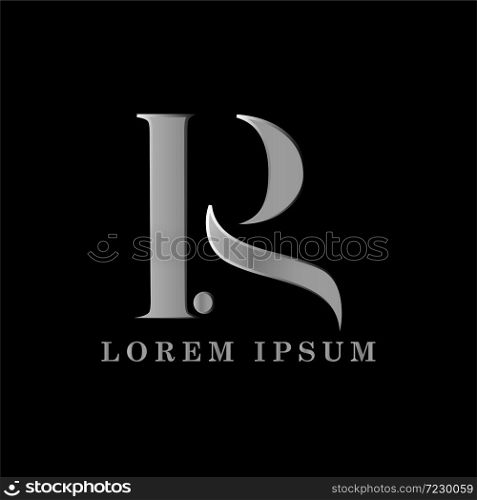 PR letter logo template vector illustration graphic design