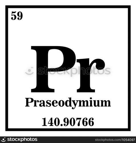 Praseodymium Periodic Table of the Elements Vector illustration eps 10.. Praseodymium Periodic Table of the Elements Vector illustration eps 10