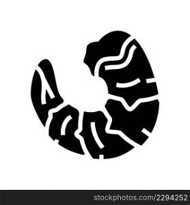 prawn seafood glyph icon vector. prawn seafood sign. isolated contour symbol black illustration. prawn seafood glyph icon vector illustration