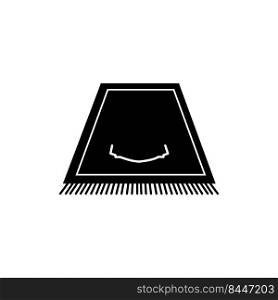 prayer rug icon logo vector design template