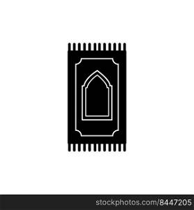 prayer rug icon logo vector design template