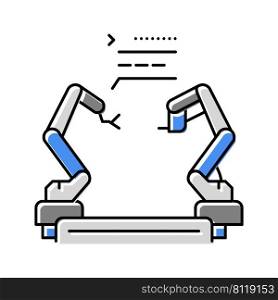 pre-programmed robot color icon vector. pre-programmed robot sign. isolated symbol illustration. pre-programmed robot color icon vector illustration