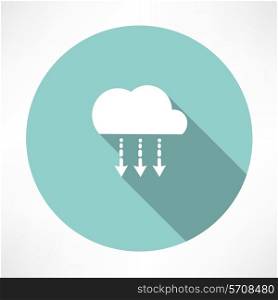 precipitation icon. Flat modern style vector illustration
