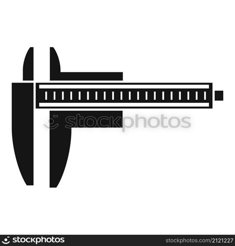 Precision caliper icon simple vector. Calliper vernier. Micrometer measure. Precision caliper icon simple vector. Calliper vernier