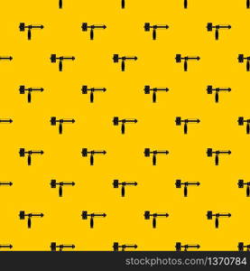 Precision grinding machine pattern seamless vector repeat geometric yellow for any design. Precision grinding machine pattern vector
