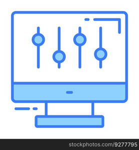 Preferences icon for graphic and web design Vector Image