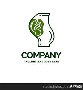 pregnancy, pregnant, baby, obstetrics, Mother Flat Business Logo template. Creative Green Brand Name Design.