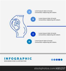 pregnancy, pregnant, baby, obstetrics, Mother Infographics Template for Website and Presentation. Line Blue icon infographic style vector illustration. Vector EPS10 Abstract Template background