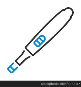 Pregnancy Test Icon. Editable Bold Outline With Color Fill Design. Vector Illustration.