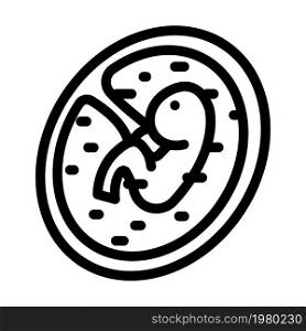 pregnancy woman line icon vector. pregnancy woman sign. isolated contour symbol black illustration. pregnancy woman line icon vector illustration