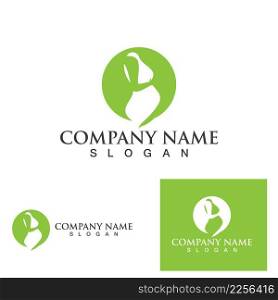 Pregnant logo template vector icon illustration design