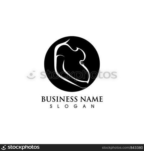 Pregnant logo template vector icon illustration design