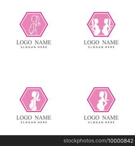 pregnant logo template vector illustration