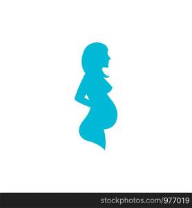 Pregnant vector icon illustration design template