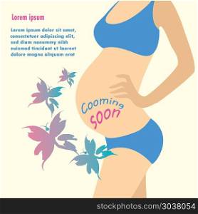 pregnant woman.. pregnant woman. happy mothers day.Vector illustration.. pregnant woman.