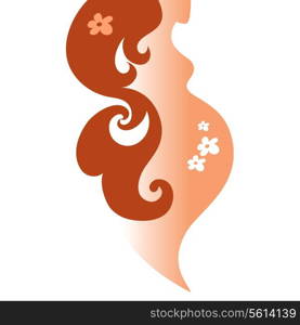 Pregnant woman silhouette