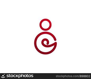 pregnant women logo vector icon template