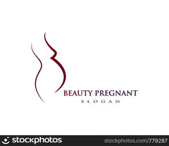 pregnant women vector icon template