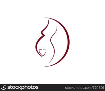 pregnant women vector icon template