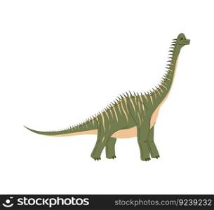 Prehistoric dinosaur Ankylosaurus with long tail and spines on back isolated ancient animal in cartoon character. Vector dino dinosaur of jurassic period. Ankylosaurus with spines back, cartoon dinosaur