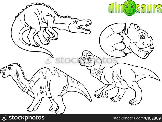 Prehistoric dinosaurs Royalty Free Vector Image