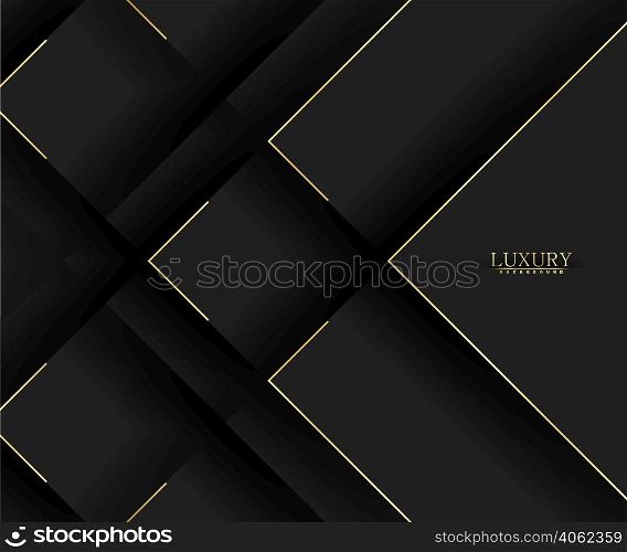 Premium background. Abstract luxury pattern. Gold glitter stripes background. Abstract gold line texture. Black pattern vector illustration.