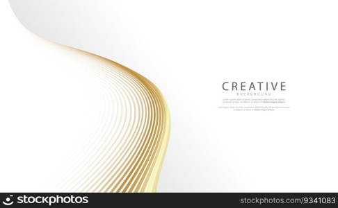 Premium background. Abstract luxury pattern. Gold wave lines background. Abstract gold curve line texture. vector illustration.