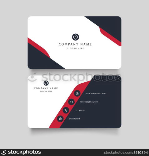 premium business card template design mockup