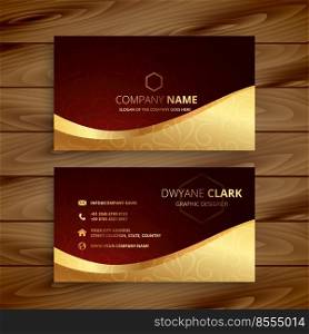 premium golden business card design