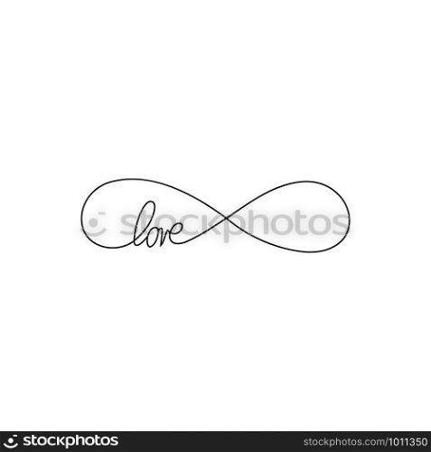 Premium icon on white background. Sign of infinity and text love icon. Element of wedding for mobile concept and web apps illustration. Thin line icon for website design and development, app development.. Sign of infinity and text love icon. Element of wedding for mobile concept and web apps illustration. Thin line icon for website design and development, app development. Premium icon on white background