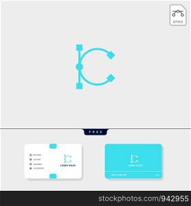 Premium initial C creative logo template and business card design template include. vector illustration and logo inspiration. Premium initial C logo template and business card design template include. vector illustration and logo inspiration
